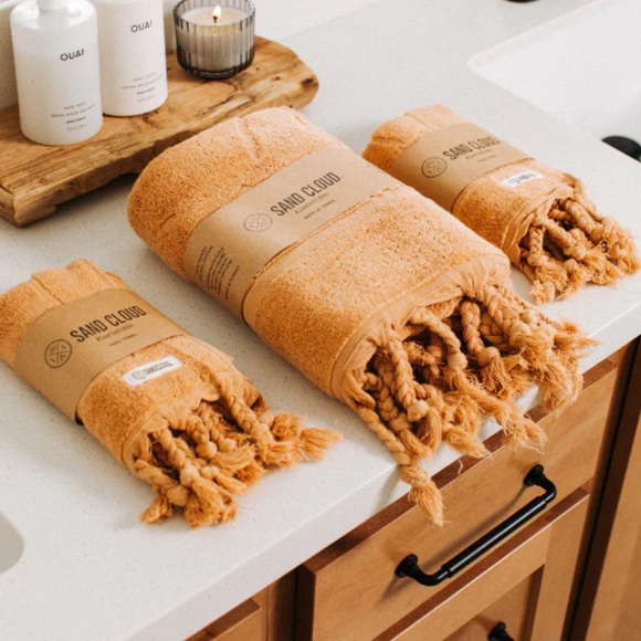 SAND CLOUD 100% TURKISH ORGANIC COTTON GELLERT BATH BUNDLE - Picture 10 of 14